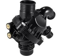 QIHRUIA Custodia del termostato del Liquido di Raffreddamento per Motore N55 BMW 1 3 X5 X6 E70 E71 E72 E82 E88 E90 E91 E92 135I 11537601158