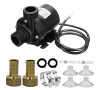 QIHRUIA Motore A Corrente Continua Brushless con Nucleo in Ceramica, Pompa Sommersa, Piccola Pompa Booster, Acquario con Roccia Raffreddato Ad Acqua, Pompa A Bassa Rumorosità,Black Bare Wire 24v