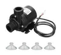 QIHRUIA Motore A Corrente Continua Brushless con Nucleo in Ceramica, Pompa Sommersa, Piccola Pompa di Aumento, Acquario Refrigerato Ad Acqua in Roccia, Pompa A Bassa Rumorosità,Black Bare Wire 12v