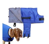Qihuyi Cappotti di Vitello per Bestiame Invernale,Cappotto salvavento in Vitello Antivento - Cappotto Protettivo per Bestiame Morbido Impermeabile in Tessuto Oxford, Vestiti Caldi Blu di Vitello