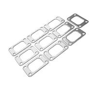 Qiilu 10 pz T3 Turbo Flangia T3 Flangia Turbo Guarnizioni Set Grafite Alluminio Adatto per T34 T35 T38 GT35 Turbo