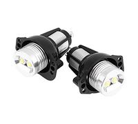 Qiilu 2 Pezzi 12W Luce Angel Eyes LED Auto Angel Eyes Luce Auto Lampadine LED Halo Anello Marker Lampada Posizione per Luci di Posizione a LED Luce Indicatore Anello Halo per E90 E91