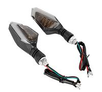 Qiilu 2 pezzi Indicatori di Direzione per Motocicletta Luci a LED Indicatori Luminosi per Moto Kit Indicatore di Direzione Lampada Moto Retro Impermeabilei di Direzione a LED Universale (Giallo)