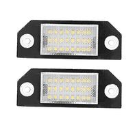 Qiilu 2pcs 24 LED Temperatura di colore 6000k perlina targa LED Lampada luce per C-MAX Focus MK2