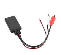 Qiilu Adattatore per cavo ausiliario Bluetooth 2Rca, Raccordi Bluetooth per auto, adattatore per modulo Bluetooth wireless universale AUX o 2 Connettore per autoradio con cavo