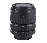 Qiilu Anello adattatore obiettivo, messa a fuoco automatica con prolunga macro prolunga tubo 12mm + 20mm + 36mm per fotocamere reflex digitali F(N-AF-B)