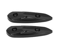 Qiilu Copertura del Foro del Parabrezza del Motociclo, 105mm M6x20 Lega di Alluminio Nero Staffa per Specchietto Laterale Tappo di Blocco per R25 R3 MT03 2013-2020