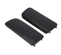 Qiilu copertura fendinebbia anteriore, ABS nero fendinebbia anteriore copertura della lampada cornice cornice adatta per E30 E36 E46 318323325(a pair)
