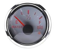 Qiilu Indicatore del livello dell'acqua, 52 mm/2 pollici Indicatori del livello dell'acqua 9-30 V Allarme intelligente per imbarcazioni diporto Marine Boat RV 0-190 ohm