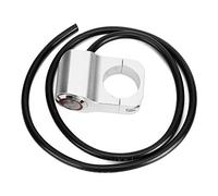 Qiilu Interruttore Fari Moto Faretti in Acciaio Impermeabile da 25 Mm / 0,98 Pollici Interruttore Fari del Manubrio Interruttore a Levetta per Moto Impermeabile per Bicicletta da Moto Argento ATV