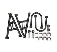 Qiilu Kit Braccio Oscillante Ammortizzatore Sospensione Anteriore per GY6 ATV 4 Ruote Quad Bike Go Kart 350mm Sospensione Anteriore Ammortizzatore Forcellone Kit