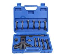 Qiilu Kit estrattore Volante, 13 Pezzi Kit estrattore Volante Kit rimozione bilanciatore armonico Puleggia Ingranaggi Strumento di Riparazione Auto