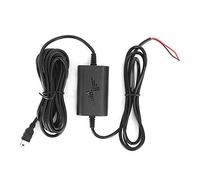 Qiilu Linea di monitoraggio del parcheggio per auto, 12V/24V a 5V 2.5A Kit per cruscotto Dash Cam Mini angolo sinistro Linea discendente USB per monitoraggio del parcheggio