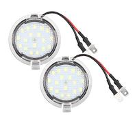Qiilu Luce specchietto retrovisore auto 1 Paio di Luci a LED Bianche Luminose per Retrovisione per Auto a LED Laterali Sotto Specchio per Pozzanghera Adatte per Spedizione Expedition Mondeo M