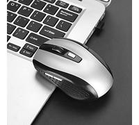 Qiilu Mouse Portble Mouse Ottico Senza Fili 6D da 2,4 GHz con Ricevitore USB per PC Laptop C Uter Mouse Ottico Senza Fili da 2,4 GHz con Ricevitore USB per PC Laptop PRO