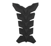 Qiilu Paraserbatoio Moto, Decorazione del Rilievo dell'Autoadesivo della Decalcomania della Protezione del Pesce Osso del 3D Motociclo Serbatoio(Nero)