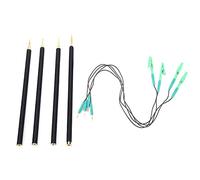 Qiilu Penne sonda, 4 pezzi/set Penne sonda LED BDM Frame Pin con cavo di collegamento di ricambio per scheda ECU KTAG/KESS