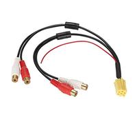 Qiilu popolare mini 6 Pin ISO Adattatore Aux Line Out 4 RCA cavo 4 RCA maschio