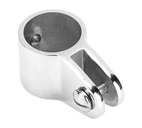 Qiilu Scivolo a gomito da 25 mm con cerniera superiore da 25 mm, attacco hardware marino per tendalino da barca in acciaio inossidabile adatto per 25mm bimini fittings