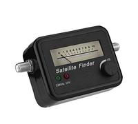 Qiilu Shaw 9502 - Cercatore satellitare satellitare digitale satellitare per camper, in ABS nero su sfondo nero e bianco, 13 18 V CC