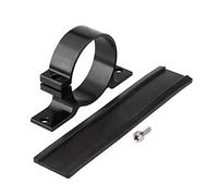 Qiilu Staffa di montaggio pompa carburante per auto, supporto per morsetto di montaggio filtro singolo in lega di alluminio 60mm(Nero) adatto per support pompe essence supporto 60mm