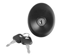 Qiilu Tappi Serbatoio Carburante Cappuccio del carburante Fuel Locking cap con 2 Chiavi per Transit MK5 1994-2000 Plastica + Metallo Nero