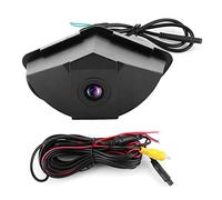 Qiilu Telecamera frontale per auto, CCD IP68 Telecamera per visione notturna 170 ° Monitor per parcheggio auto Telecamera frontale per veicolo Adatto per GLK GLC GLE GLA ML