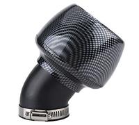Qiilu Universale Pulitore del Filtro dell'Aria del Carbonio della Fibra del Carbonio per Ciclo di Sporcizia di ATV del Motociclo di (48MM)
