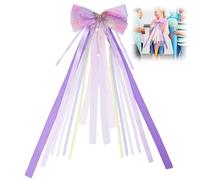 Qiimenguer Sacchetto per la scuola da bambina, con fiocco a farfalla, per tornare a scuola, decorazione per ragazze, 60 cm x 20 cm