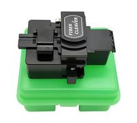 QIIRUN TM27 Fiber Cleaver Taglierina Mannaia Fibra Ottica Alta Precisione con 16 Punti di Taglio Mannaia Fibra Ottica con Supporto per Fibra 3 in 1