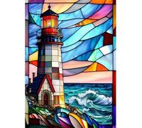 Qijinn 5D Diamond Art Painting Kit,Colorful Landscape diamond art Kits for Adults,DIY Round Full Drill Diamond Painting Rhinestone Canvas Embroidery Craft for Home Wall Decor Gifts 90x110 cm