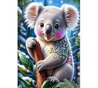 Qijinn 5D Diamond Art Painting Kit,cute animals diamond art Kits for Adults,DIY Square Full Drill Diamond Painting Rhinestone Canvas Embroidery Craft for Home Wall Decor Gifts 60x80 cm