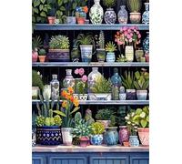 Qijinn 5D Diamond Art Painting Kit,Landscape Plants diamond art Kits for Adults,DIY Round Full Drill Diamond Painting Rhinestone Canvas Embroidery Craft for Home Wall Decor Gifts 100x130 cm