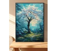 Qijinn 5D Diamond Art Painting Kit,Winter Landscape Trees diamond art Kits for Adults,DIY Square Full Drill Diamond Painting Rhinestone Canvas Embroidery Craft for Home Wall Decor Gifts 50x70 cm