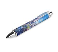 QIJIUU A Beautiful Castle Printed Penna a sfera retrattile blu penna a sfera punta 0,5 mm per lavoro e ufficio scrittura 1 pz
