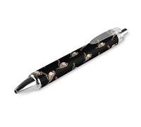 QIJIUU Arctic Sparrow Birds penna a sfera personalizzata fantasia divertente penna a sfera nera regali 1 pz