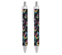 QIJIUU Breakdance Break Dancing Art Penna a sfera personalizzata Fancy Funny Ball Point Penne nere Regali 2 PZ
