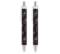 QIJIUU Evil Eye Dream-catcher penna a sfera personalizzata fantasia divertente penna a sfera nera regali 2 PCS