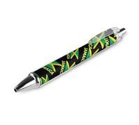 QIJIUU Flag of Jamaica - Penna a sfera retrattile da 0,5 mm, inchiostro nero fine, per casa e ufficio, 1 pezzo