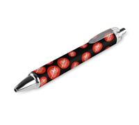 QIJIUU Heartbeat Love Heart Penna a sfera personalizzata Fancy Funny Ball Point Penne nere Regali 1 PZ