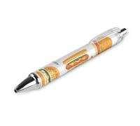 QIJIUU Hot Dogs Sandwich Hamburger Penna a sfera personalizzata Fancy Funny Ball Point Penne regalo nero 1 PZ