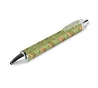 QIJIUU Kiwi Birds - Penna a sfera retrattile, punta da 0,5 mm, per lavoro e ufficio, 1 pezzo