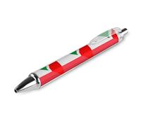 QIJIUU Penna a sfera con bandiera della Francia e del Sud Africa con inchiostro nero, penna retrattile per una scrittura fluida da 0,5 mm, accessori per ufficio, idea regalo, 1 pezzo