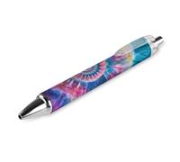 QIJIUU Penna a sfera retrattile con stampa a conchiglia di lumaca tie dye, punta da 0,5 mm, per lavoro e ufficio, 1 pezzo
