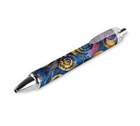 QIJIUU Penna a sfera retrattile con stampa a lumaca tie dye, punta da 0,5 mm, per lavoro e ufficio, 1 pezzo