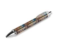 QIJIUU Penne a sfera con inchiostro nero a scomparsa con faraoni dell'antico Egitto per una scrittura scorrevole, 0,5 mm, accessori per ufficio, idea regalo, 1 pezzo