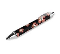 QIJIUU Penne a sfera divertenti in acero canadese Happy Canada Day, inchiostro nero, penna retrattile per una scrittura fluida, 0,5 mm, accessori per ufficio, idea regalo, 1 pezzo