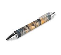 QIJIUU Pesca Pesce JumpingOf The Lake Penna a sfera personalizzata Fancy Funny Ball Point Penne Regali Neri 1 PZ