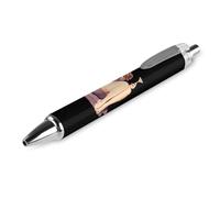 QIJIUU Pin Up Girl - Penna a sfera retrattile con inchiostro nero, per uomini e donne, 1 pezzo