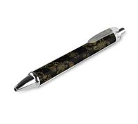 QIJIUU Scorpione con fiori di loto Mandala divertente penna a sfera inchiostro nero retrattile per scrittura liscia 0,5 mm accessori per ufficio regali 1 pz